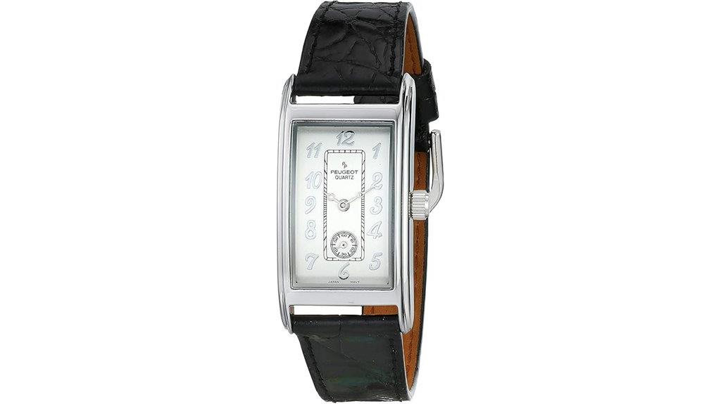 vintage peugeot leather watch