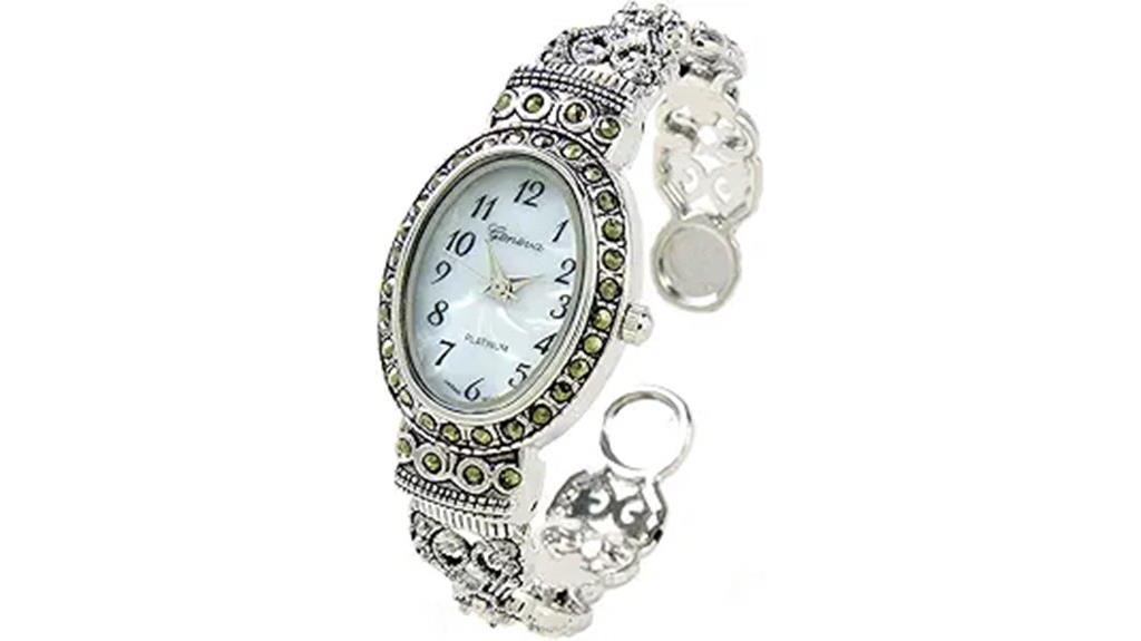 vintage silver marcasite watch