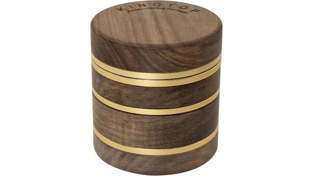 walnut wood manual grinder