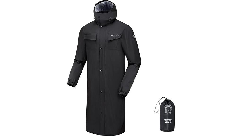 waterproof long raincoat poncho