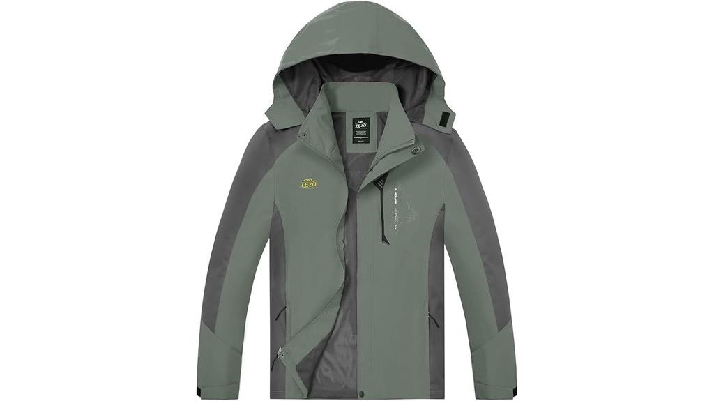 waterproof rain jacket with hood