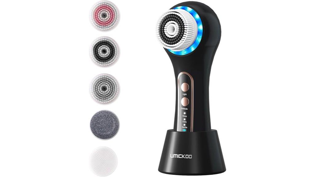 waterproof rechargeable facial brush