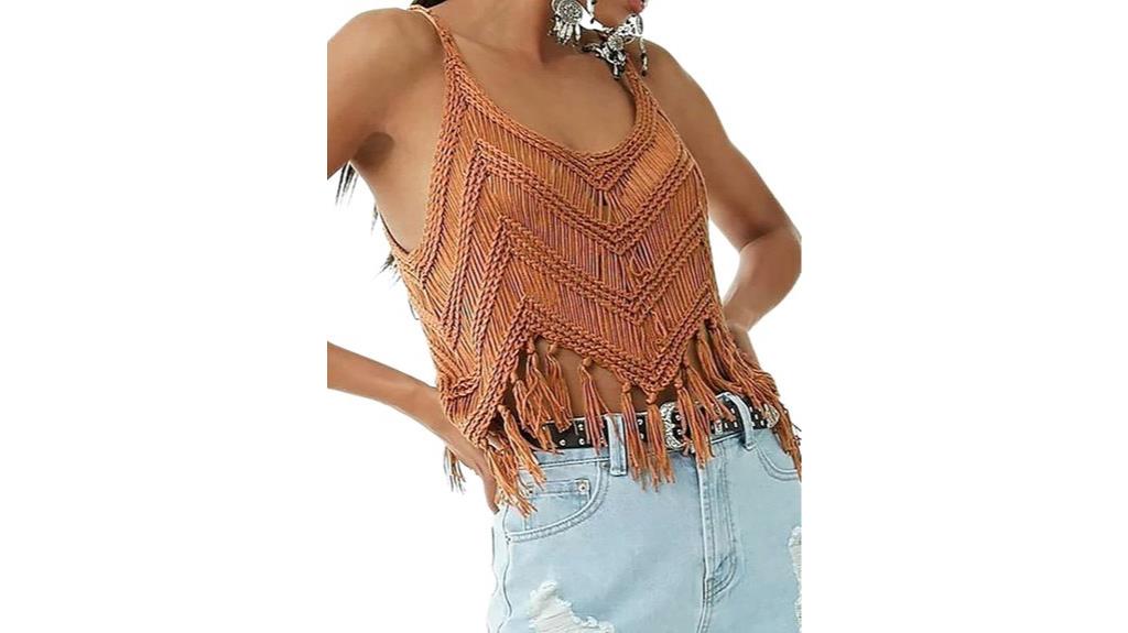 western tassel tank top