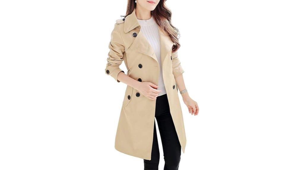 women s double breasted trench coat