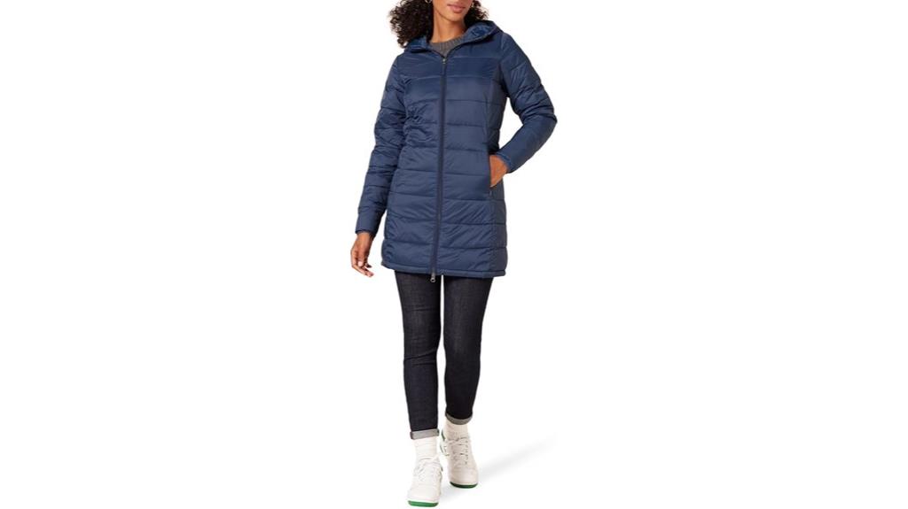 women s hooded puffer coat