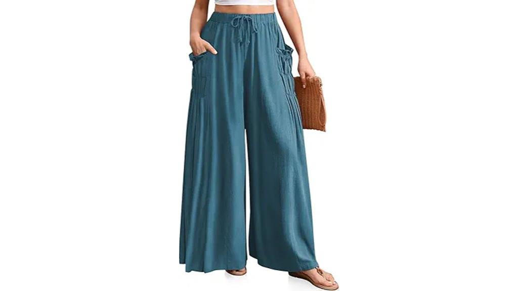 women s linen palazzo pants