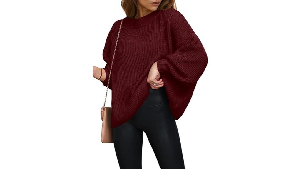 women s oversized chunky sweater