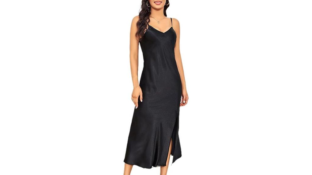 women s satin nightgown dress