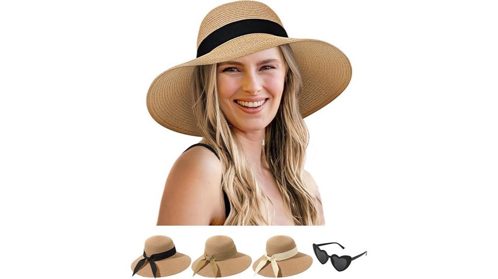 women s wide brim straw hat
