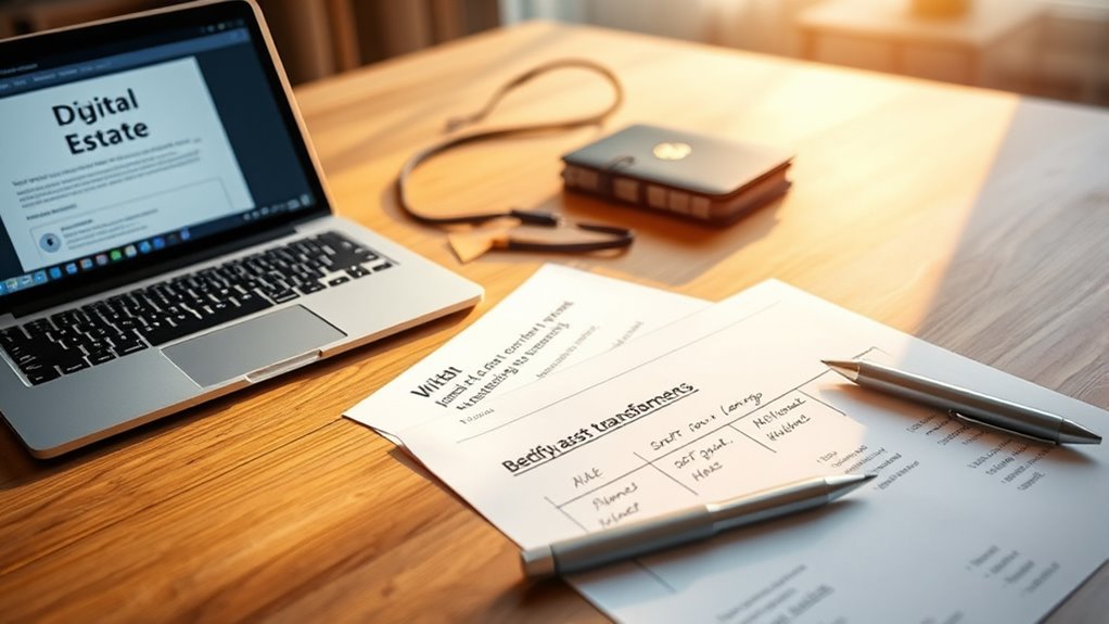 clear crypto inheritance instructions