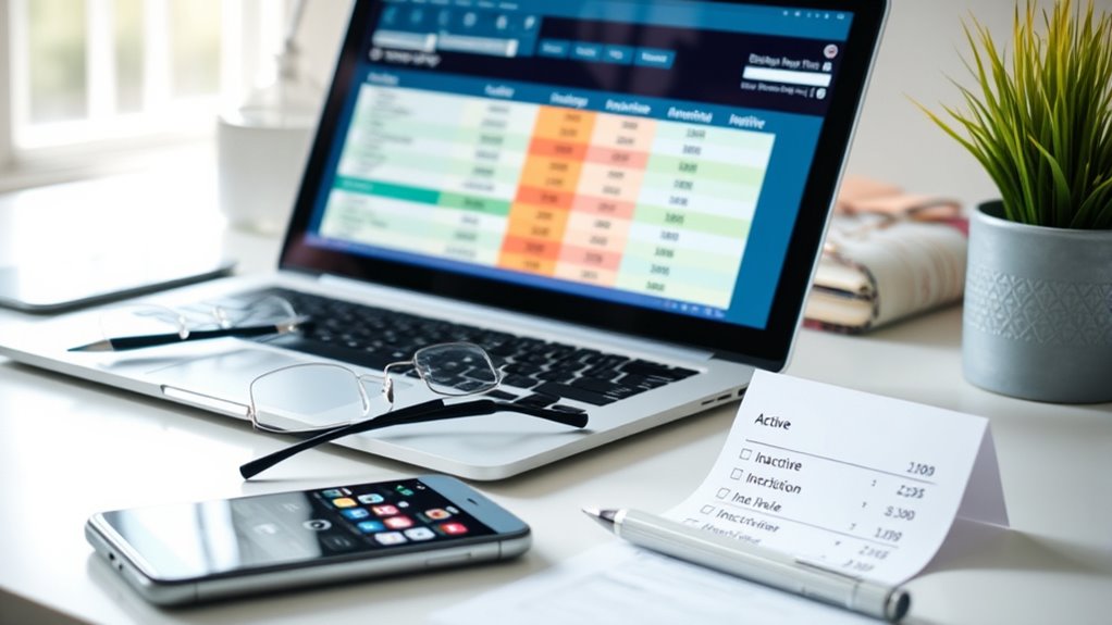 review categorize identify subscriptions