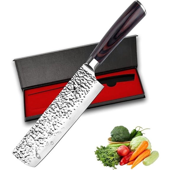 imarku 7-Inch High Carbon Steel Nakiri Knife