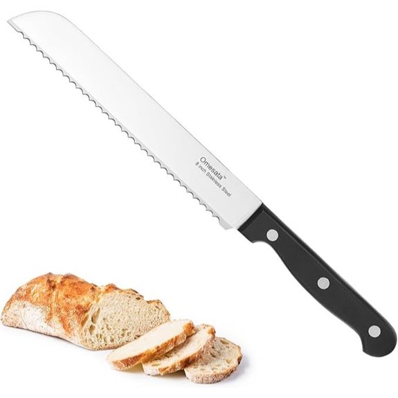 8-Inch Serrated Bread Knife from Professional Steel