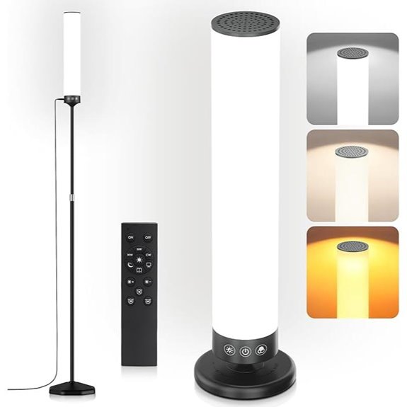 Light Therapy Lamp 10,000 Lux with Remote and Adjustable Features