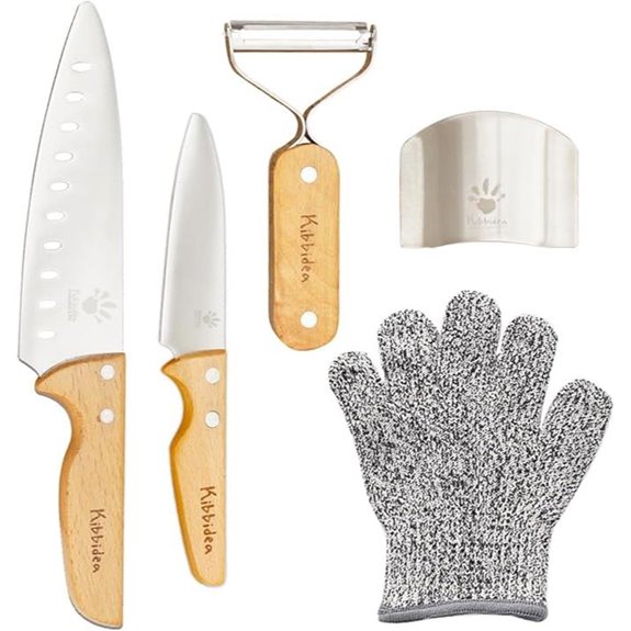 Kibbidea Kids Knife Set - Stainless Steel Child-Friendly