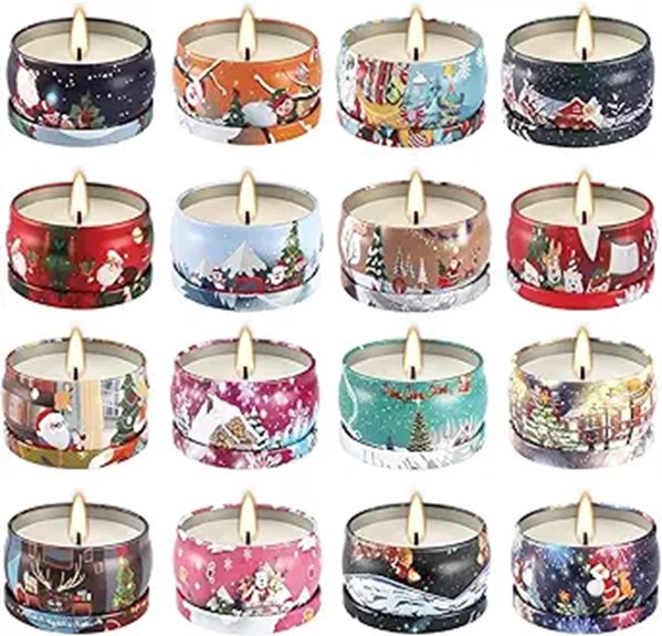 16-Pack Christmas Scented Candle Gift Set