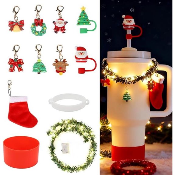12-Piece Christmas Stanley Cup Accessories Set