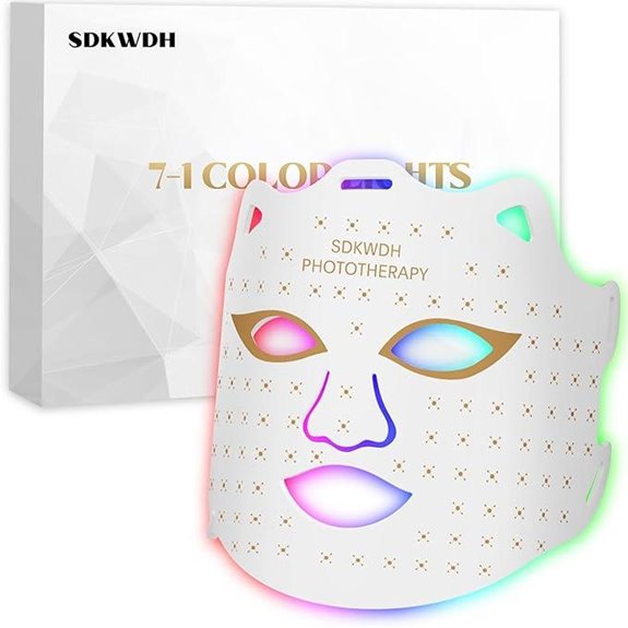 Red Light Facial Mask with 7 Colors Ergonomic Design
