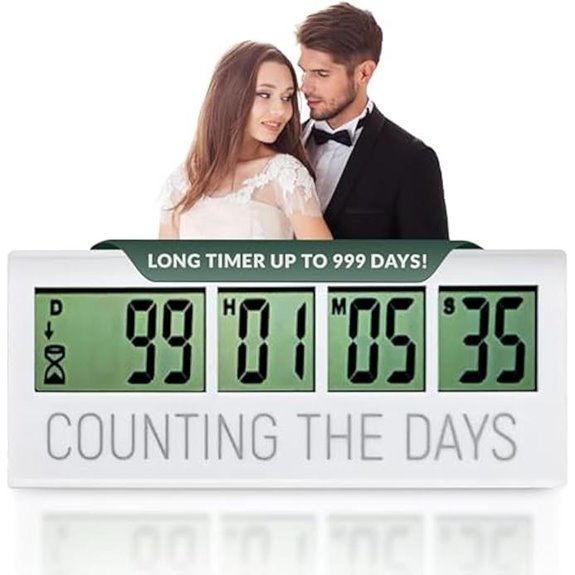 Counting the Days Countdown Clock LCD Timer