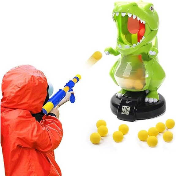 EagleStone Dinosaur Shooting Toy Set with Foam Balls