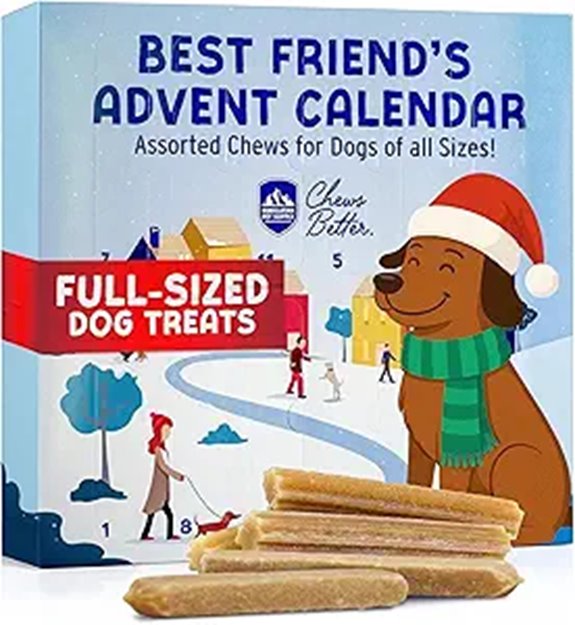 dog chew calendar treats