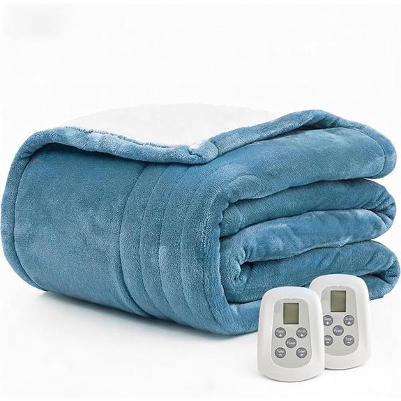 Heated King Blanket with Dual Controls and Auto-Off