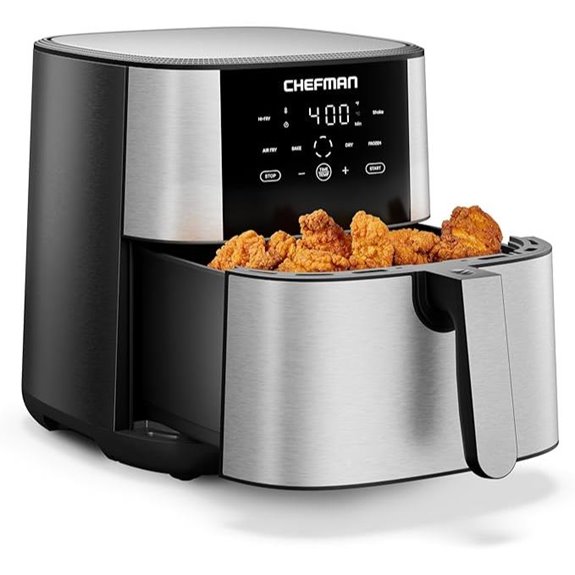 Chefman 8 Qt TurboFry Air Fryer with 4-in-1 Functions