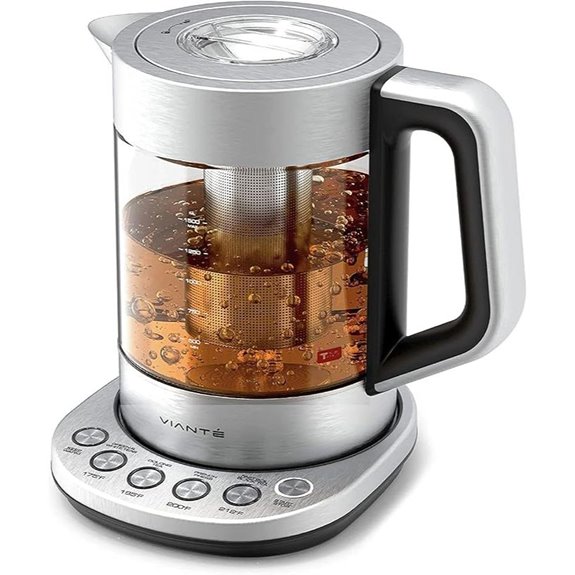 Vianté Electric Tea Kettle with Infuser & Temp Control