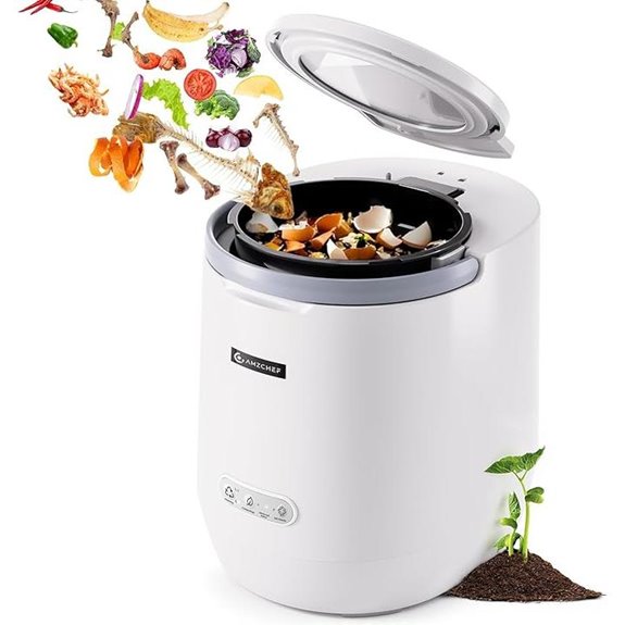 AMZCHEF 4L Electric Kitchen Compost Bin