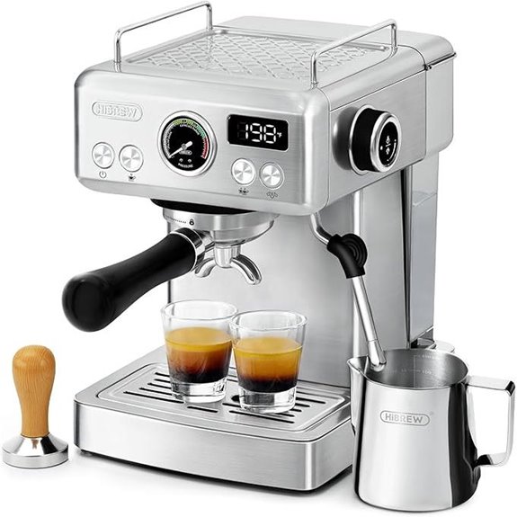 HIBREW H10A 58mm Espresso Machine with Milk Frother