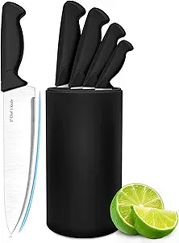 6-Piece German High Carbon Steel Kitchen Knife Set