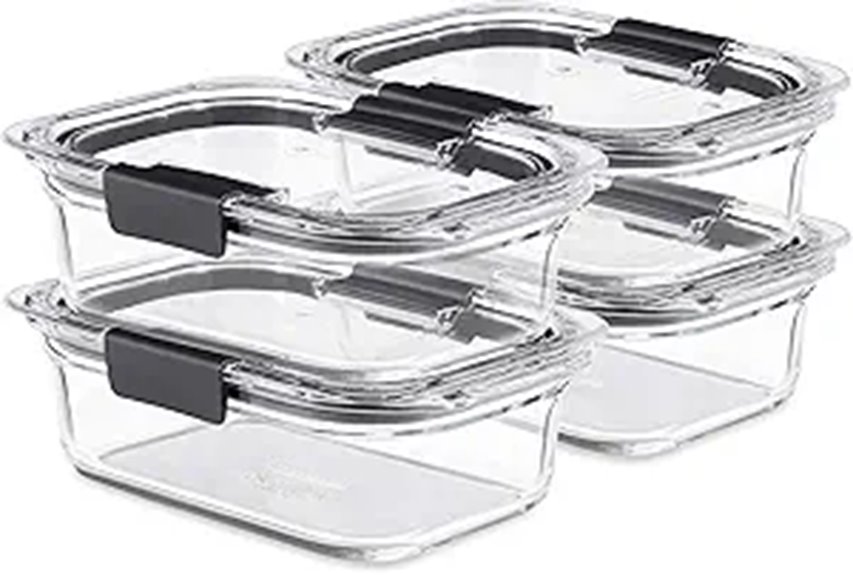 Rubbermaid Brilliance Glass Food Storage Set (4)