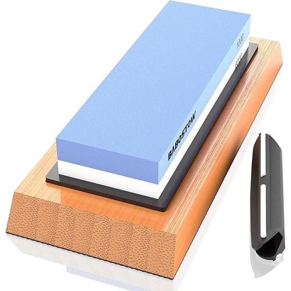 Premium Whetstone Knife Sharpener with Base