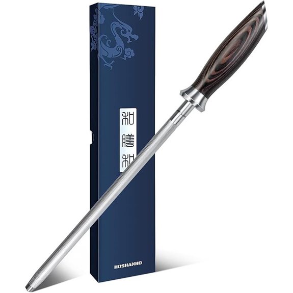 HOSHANHO 10-Inch Japanese Knife Sharpener Steel