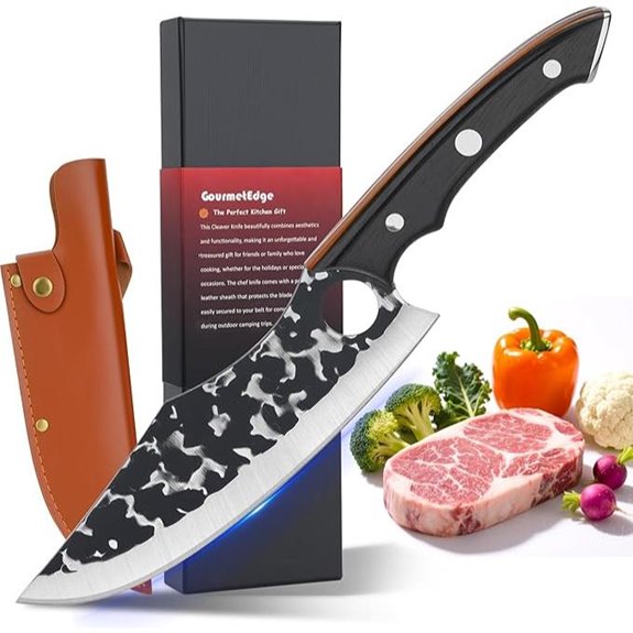 Japanese Chef Knife with Sheath for Cooking & BBQ