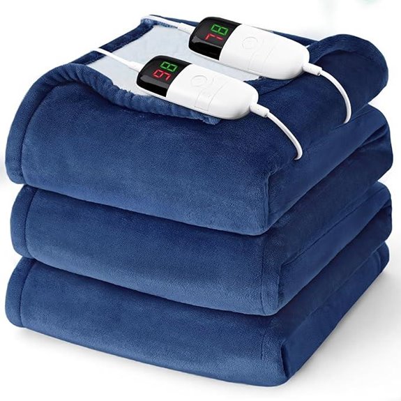 Heated King Size Electric Blanket with Dual Control