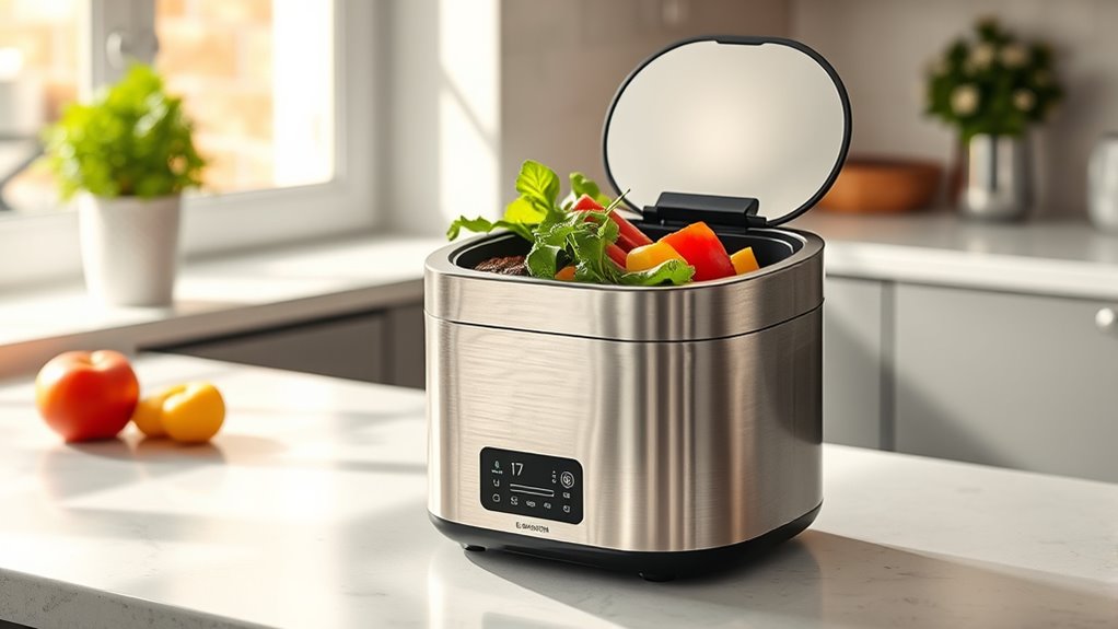 kitchen compost bin features