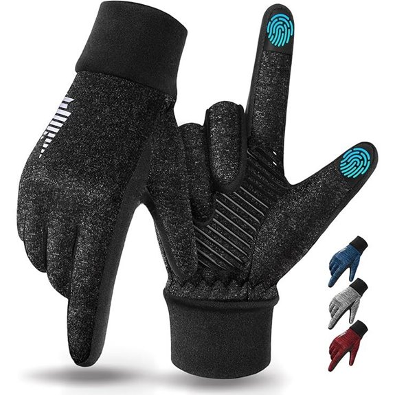 Rivmount Lightweight Touch Screen Winter Running Gloves