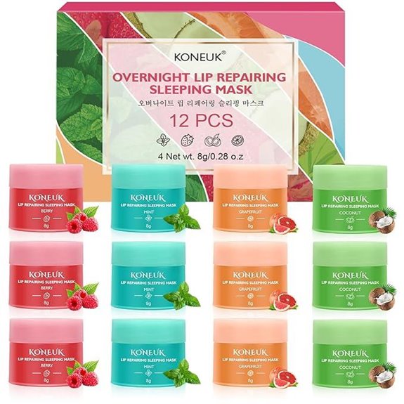 12-Pack Lip Sleeping Mask Set with Vitamin C and Coconut