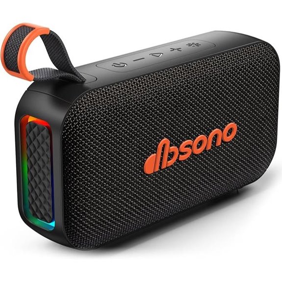 Bluetooth Portable Speaker with Loud Sound & Lightshow