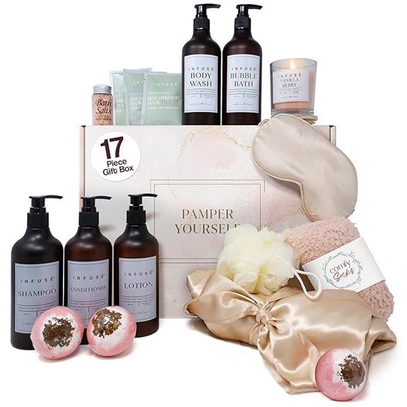 Luxury Bath Gift Set with Robe and Self-Care Items