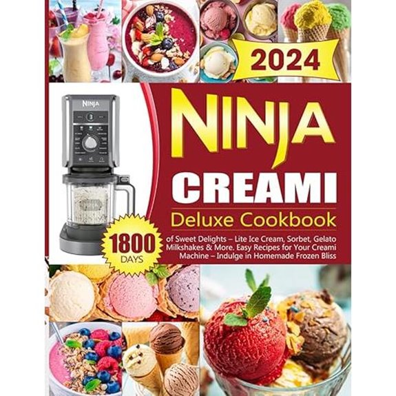Ninja Creami Deluxe Cookbook with 1800 Frozen Recipes