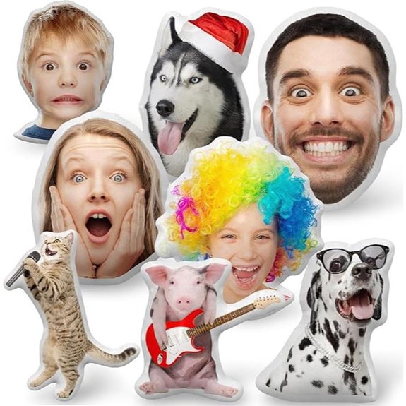 Custom Pet Face Pillow with Photo Funny Elephant Gift