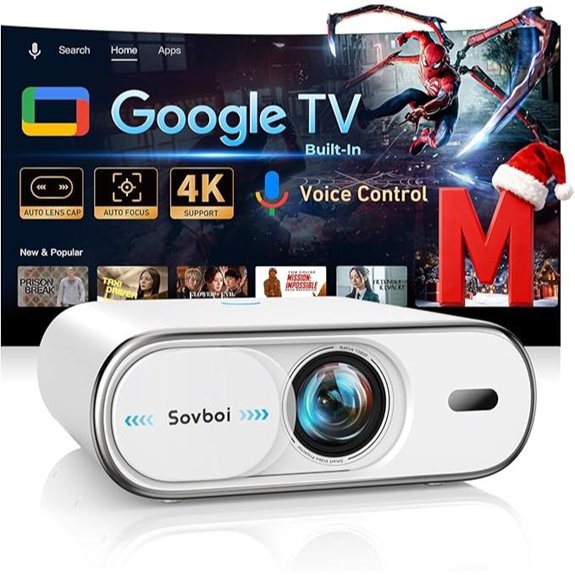 Sovboi 4K Portable Smart Projector with WiFi6