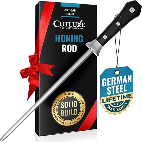 Cutluxe Honing Rod – 10 Knife Sharpener Steel