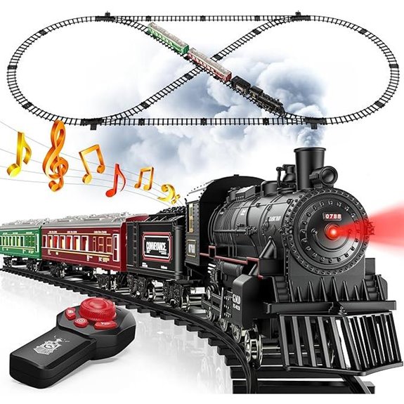 Hot Bee Remote Control Train Set with Track & Lights