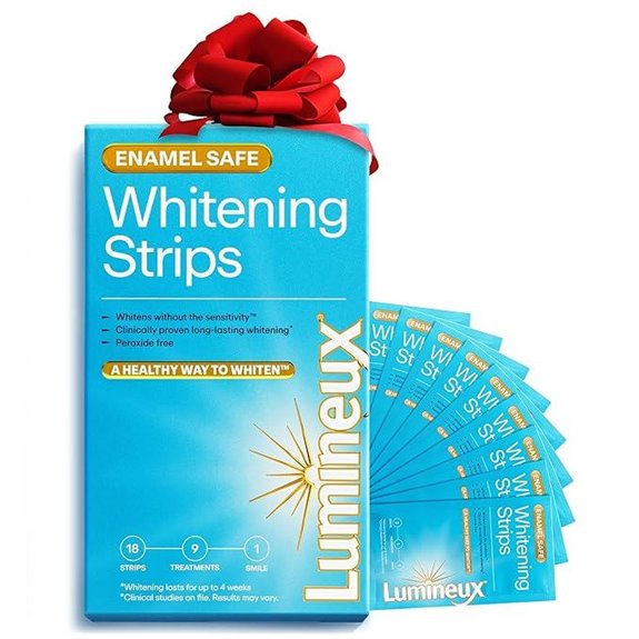Lumineux Teeth Whitening Strips Kit Peroxide-Free Safe
