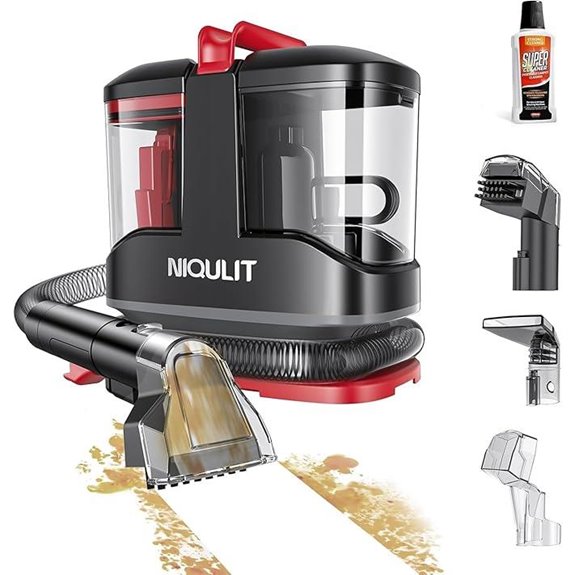 Portable Carpet Cleaner with Self-Cleaning & Brush Heads