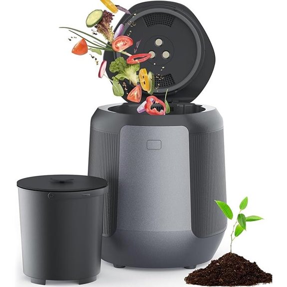 Electric Kitchen Composter with Charcoal Filter and Quiet Operation