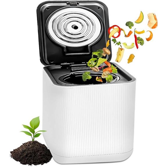 NutriChef 3QT Electric Compost Bin with Auto Clean